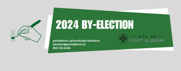 A banner of a By Election for 2024
